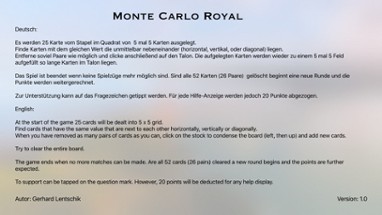 Monte Carlo Royal Solitaire TV Image