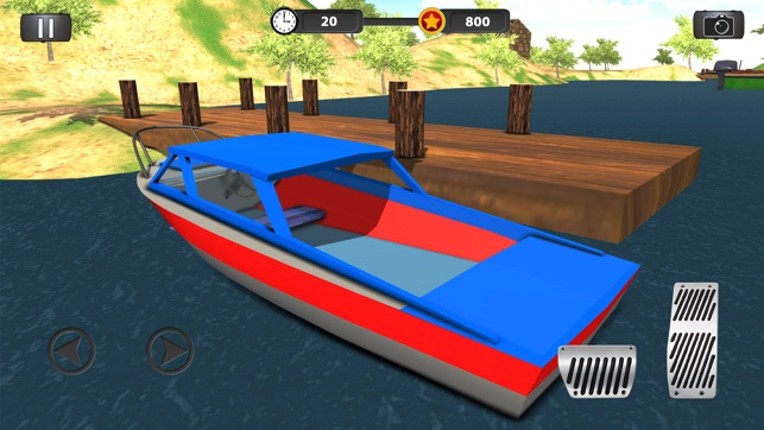 Real Police Boat Parking Simulator Game 3d screenshot
