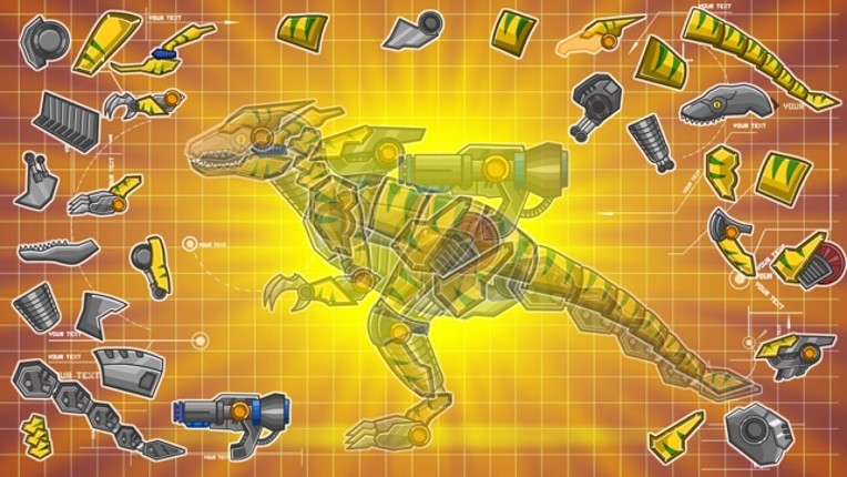 Steel Dino Toy：Mechanic Raptors - 2 player game screenshot