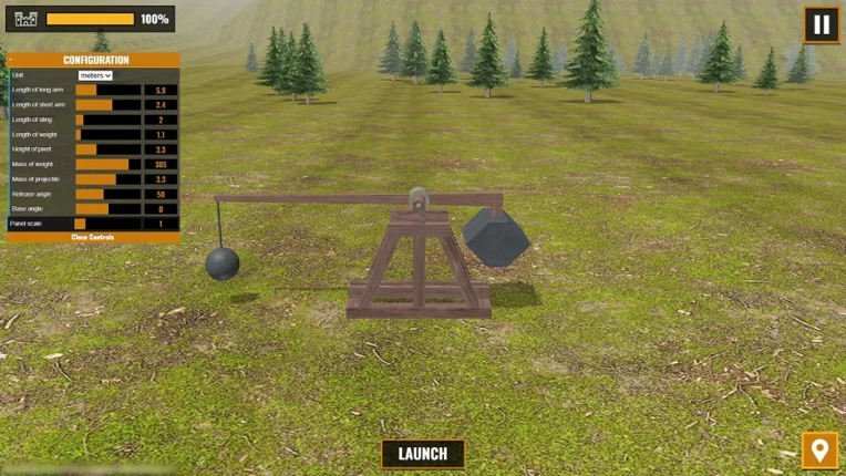 Trebuchet Simulator screenshot