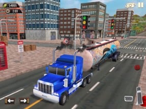 Cargo Transport Driving Truck Image