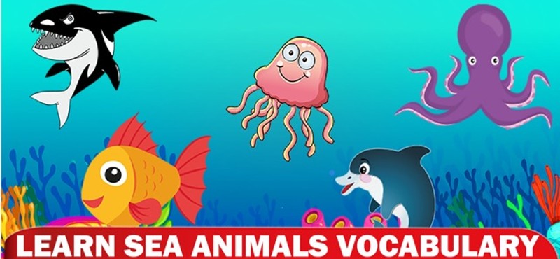Coloring Sea Animal Vocabulary Image