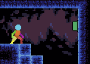 Dark Caves (Made Using The bittyBIG 2D Platformer Kit) Image