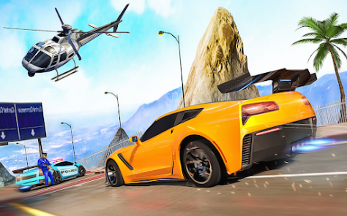 Crazy Car Racing Police Chase screenshot