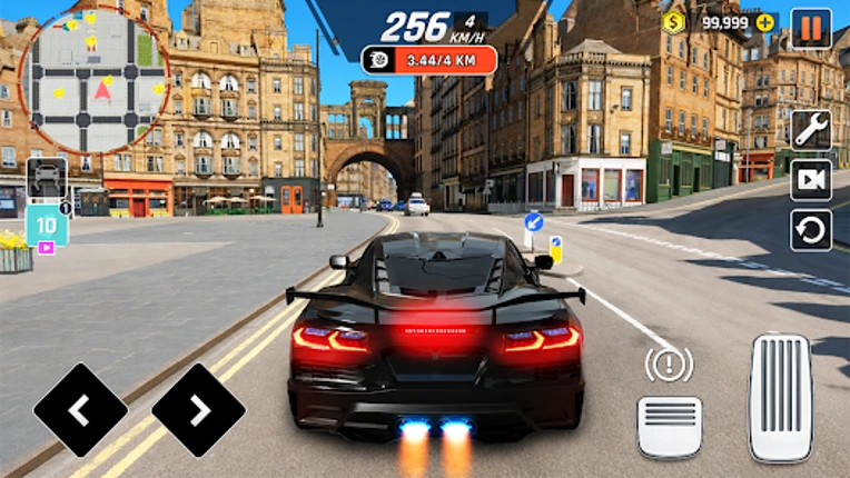 Realistic Car Driving 3D Image