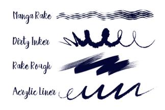 Photoshop Inking Brushes Image