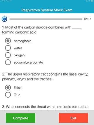 Respiratory System Quizzes screenshot