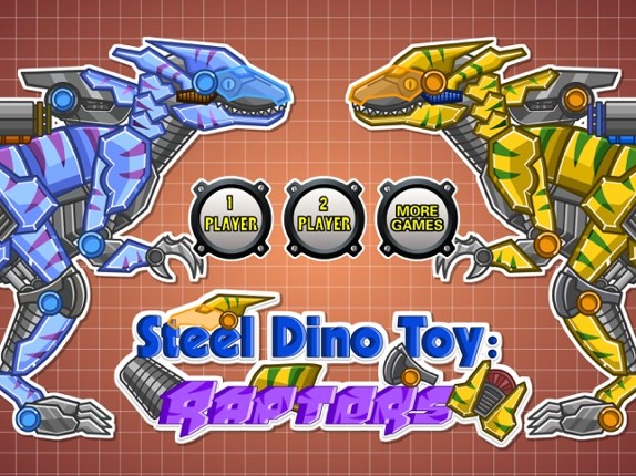Steel Dino Toy：Mechanic Raptors - 2 player game screenshot