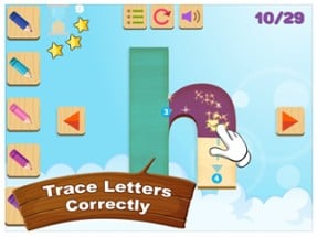 ABC School Train; Learn Letter Image