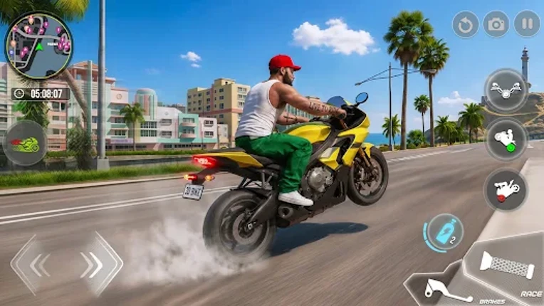 Real Bike Wheelie Racing Games Image