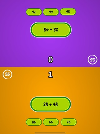 Math Game: 2 Player screenshot