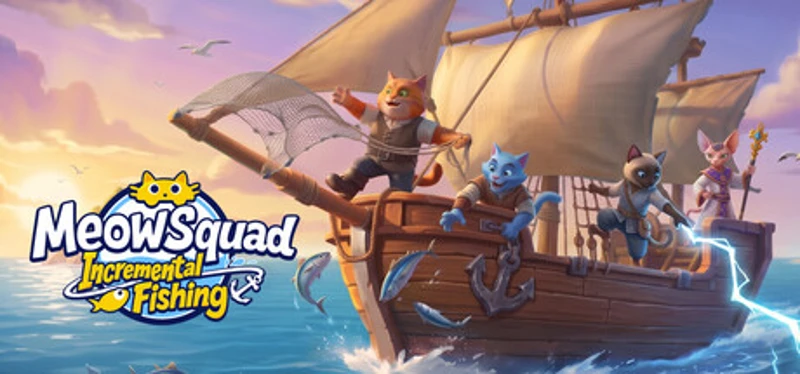 Meow Squad: Incremental Fishing Image