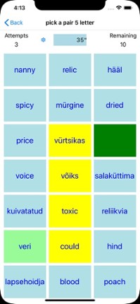 PickAPair Estonian - English screenshot