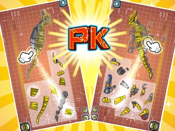 Steel Dino Toy：Mechanic Raptors - 2 player game screenshot