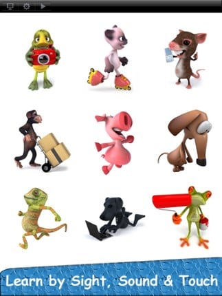 Baby Hear & Read Verbs Lite - See, Listen and Spell with 3D Animals for Free - Best Game and Top Fun for Kids screenshot