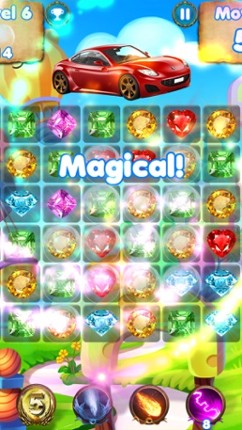 Car Games Puzzle Match - pop cute gems and jewels screenshot