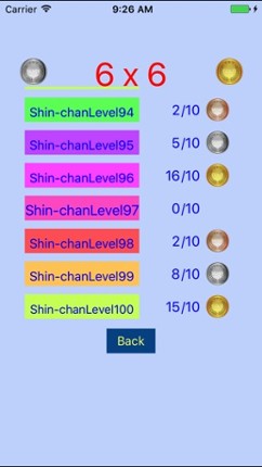Easy Sudoku 4x4 to 7x7 for Color Figures screenshot
