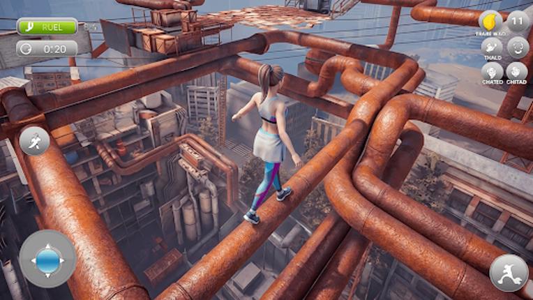 Only Up Sky Rooftop Parkour 3D Image