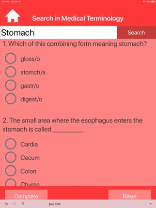 Gastroenterology Terms Quiz Image
