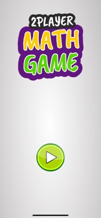 Math Game: 2 Player screenshot