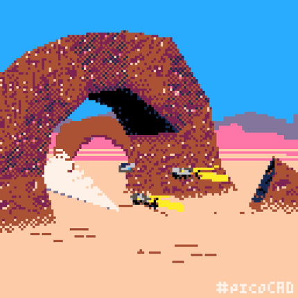 [picoCAD] Pod Racer Image