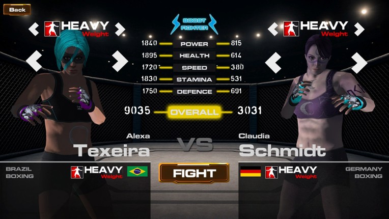 Women's MMA Simulator screenshot