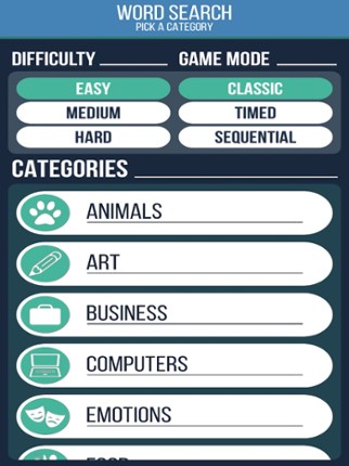 Word Search Brain Puzzle screenshot