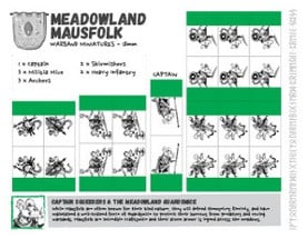 Beyond the Burrow - Warbands Paper Minis Image