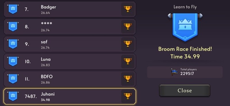 Broom Race screenshot