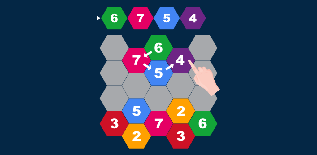 Games like Hexagons Puzzle: Slide n Clear Numbers