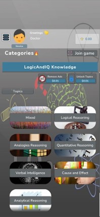 Logic IQ Knowledge Quiz screenshot