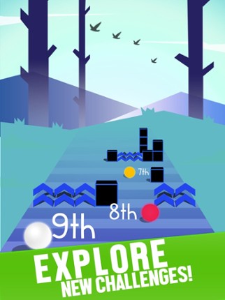 Ball Race on Color Road screenshot