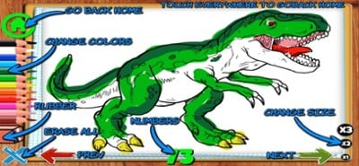 Coloring Dinos Image