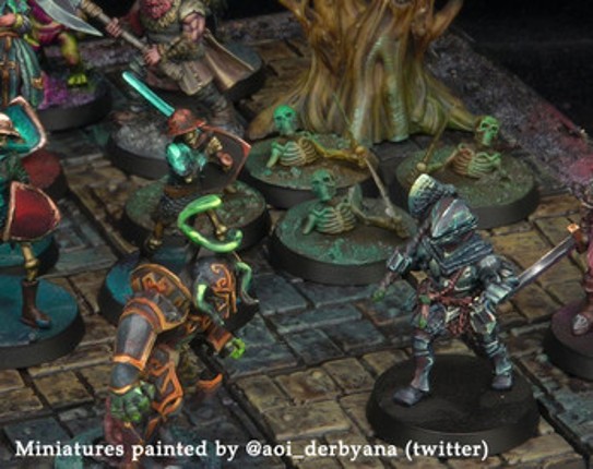 Engraved miniature with a Great Axe. Image