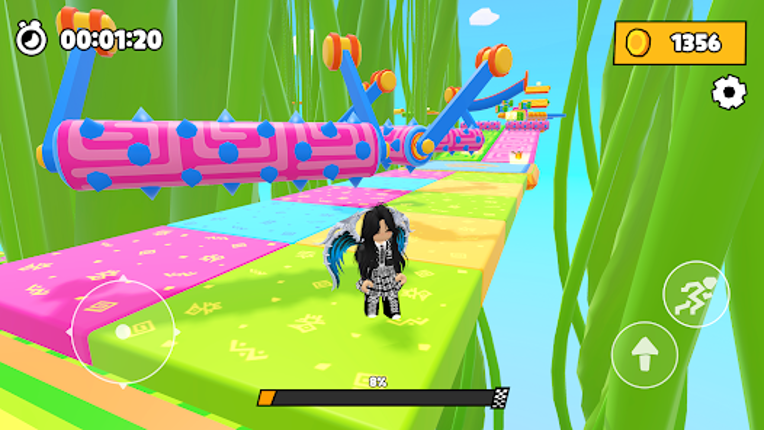 Obby Race: Rainbow Parkour screenshot