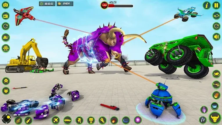 Bull Robot Car Game:Robot Game Image