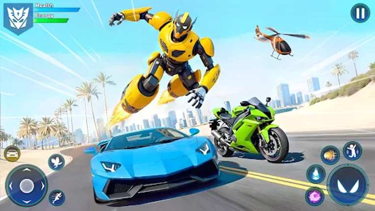 Flying Robot Car Transform screenshot