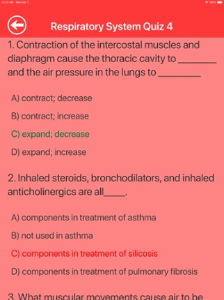Respiratory System Trivia screenshot