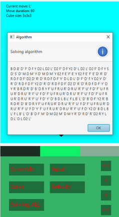 Rubik's cube screenshot