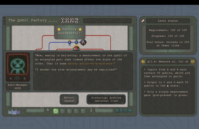 The Qubit Factory screenshot