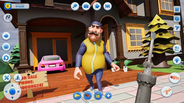 Scary Dark 3D Neighbor Riddle screenshot