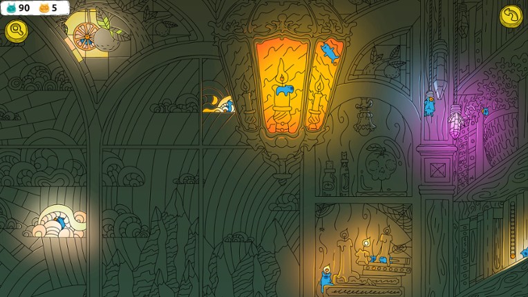Hidden Capybaras with Orange in the Whimsical Library screenshot