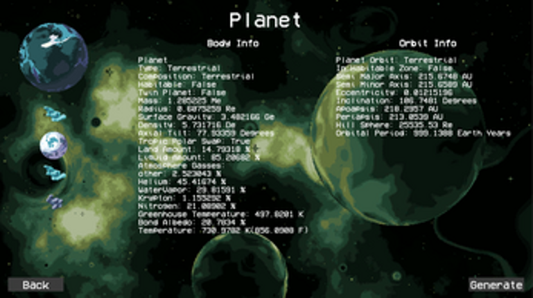 Space Generator screenshot