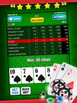 Video Poker Free Game: King of the Cards! for iPad and iPhone Casino Apps screenshot