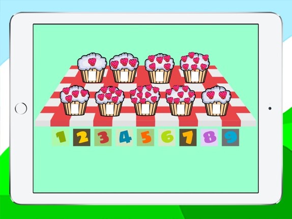 Cupcake number counting screenshot