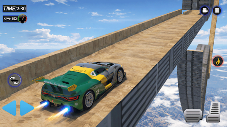 Mega Ramp Car Stunt Driving 3D Image