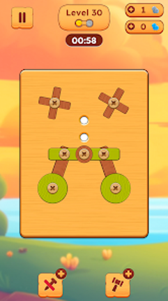 Crazy Screws: Wood Bolts&Nuts Image