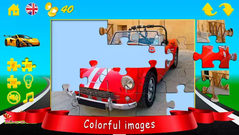 Puzzles cars screenshot