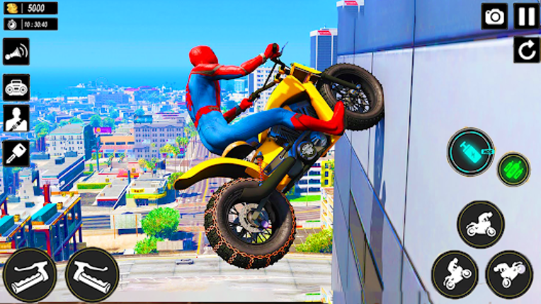 Superhero Bike Stunts 3D Race Image