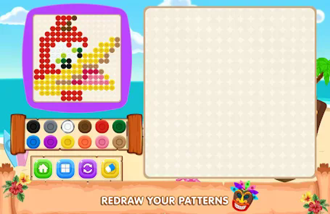 Mosaic Beads Puzzle: Hama Art Image